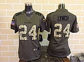 Womens Limited Nike Seattle Seahawks #24 Lynch Green Salute To Service Jerseys,baseball caps,new era cap wholesale,wholesale hats