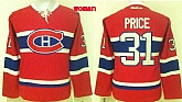 Womens Montreal Canadiens #31 Carey Price 2016 Red Jerseys,baseball caps,new era cap wholesale,wholesale hats