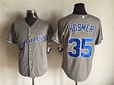 Majestic Kansas City Royals #35 Hosmer Gray Stitched Jerseys,baseball caps,new era cap wholesale,wholesale hats