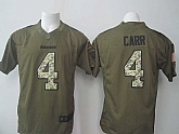 Nike Limited Okaland Raiders #4 Carr Green Salute To Service Jerseys,baseball caps,new era cap wholesale,wholesale hats