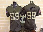 Womens Limited Nike Houston Texans #99 Watt Salute To Service Green Jerseys,baseball caps,new era cap wholesale,wholesale hats