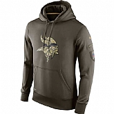 Men Minnesota Vikings Blank Salute to Service Green Nike NFL Hoody,baseball caps,new era cap wholesale,wholesale hats