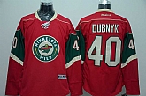 Minnesota Wilds #40 Dubnyk Red Stitched Jerseys,baseball caps,new era cap wholesale,wholesale hats