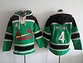 St. Louis Cardinals #4 Yadier Molina Green Stitched Hoodie,baseball caps,new era cap wholesale,wholesale hats