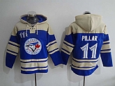 Toronto Blue Jays #11 Kevin Pillar Blue Stitched Hoodie,baseball caps,new era cap wholesale,wholesale hats