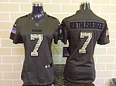 Womens Limited Nike San Francisco 49ers #7 Colin Kaepernick Salute To Service Green Jerseys,baseball caps,new era cap wholesale,wholesale hats