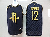 Houston Rockets #12 Dwight Howard Black With Golden Swingman Jerseys,baseball caps,new era cap wholesale,wholesale hats