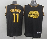 Los Angeles Clippers #11 Jamal Crawford Black With Golden Swingman Jerseys,baseball caps,new era cap wholesale,wholesale hats