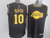Los Angeles Lakers #10 Steve Nash Black With Golden Swingman Jerseys,baseball caps,new era cap wholesale,wholesale hats