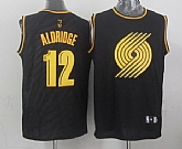 Portland Trail Blazers #12 LaMarcus Aldridge Black With Golden Swingman Jerseys,baseball caps,new era cap wholesale,wholesale hats
