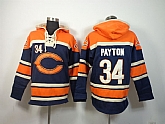 Chicago Bears #34 Walter Payton Navy Blue Hoodie,baseball caps,new era cap wholesale,wholesale hats