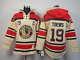 Chicago Blackhawks #19 Janathan Toews Cream Hoodie,baseball caps,new era cap wholesale,wholesale hats