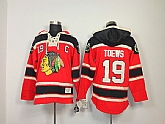 Chicago Blackhawks #19 Janathan Toews Red Hoodie,baseball caps,new era cap wholesale,wholesale hats