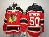 Chicago Blackhawks #50 Corey Crawford Red Hoodie,baseball caps,new era cap wholesale,wholesale hats