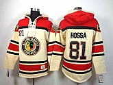 Chicago Blackhawks #81 Marian Hossa Cream Hoodie,baseball caps,new era cap wholesale,wholesale hats