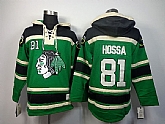 Chicago Blackhawks #81 Marian Hossa Green Hoodie,baseball caps,new era cap wholesale,wholesale hats