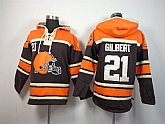 Cleveland Browns #21 Justin Gilbert Brown Hoodie,baseball caps,new era cap wholesale,wholesale hats