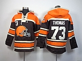 Cleveland Browns #73 Joe Thomas Brown Hoodie,baseball caps,new era cap wholesale,wholesale hats