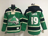 Colorado Avalanche #19 Joe Sakic Green Hoodie,baseball caps,new era cap wholesale,wholesale hats