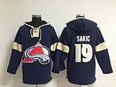 Colorado Avalanche #19 Joe Sakic Navy Blue Hoody,baseball caps,new era cap wholesale,wholesale hats