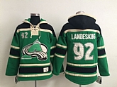 Colorado Avalanche #92 Gabriel Landeskog Green Hoodie,baseball caps,new era cap wholesale,wholesale hats