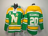 Dallas Stars #20 Dino Ciccarelli Green Hoodie,baseball caps,new era cap wholesale,wholesale hats