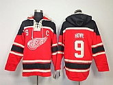 Detroit Red Wings #9 Gordie Howe Red Hoodie,baseball caps,new era cap wholesale,wholesale hats