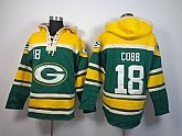 Green Bay Packers #18 Randall Cobb Green Hoodie,baseball caps,new era cap wholesale,wholesale hats