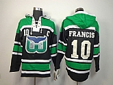 Hartford Whalers #10 Ron Francis Black Hoodie,baseball caps,new era cap wholesale,wholesale hats