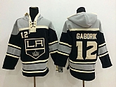 Los Angeles Kings #12 Marian Gaborik Black Hoodie,baseball caps,new era cap wholesale,wholesale hats