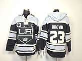 Los Angeles Kings #23 Dustin Brown Black Hoodie,baseball caps,new era cap wholesale,wholesale hats