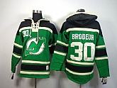 New Jersey Devils #30 Martin Brodeur Green Hoodie,baseball caps,new era cap wholesale,wholesale hats