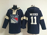 New York Rangers #11 Mark Messier Navy Blue Hoody,baseball caps,new era cap wholesale,wholesale hats