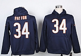 Nike Chicago Bears #34 Payton Pullover Hoodie Navy Blue,baseball caps,new era cap wholesale,wholesale hats