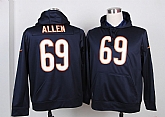 Nike Chicago Bears #69 Allen Dark Blue Hoodie,baseball caps,new era cap wholesale,wholesale hats