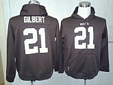 Nike Cleveland Browns #21 Justin Gilbert Pullover Hoodie Brown,baseball caps,new era cap wholesale,wholesale hats