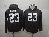 Nike Cleveland Browns #23 Joe Haden Pullover Hoodie Brown,baseball caps,new era cap wholesale,wholesale hats
