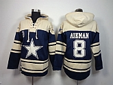 Nike Dallas Cowboys #8 Aikman Navy Blue Hoodie,baseball caps,new era cap wholesale,wholesale hats