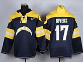 Nike San Diego Chargers #17 Philip Rivers Navy Blue Hoody,baseball caps,new era cap wholesale,wholesale hats