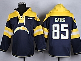 Nike San Diego Chargers #85 Antonio Gates Navy Blue Hoody,baseball caps,new era cap wholesale,wholesale hats