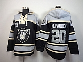 Oakland Raiders #20 McFadden Black Hoodie,baseball caps,new era cap wholesale,wholesale hats