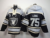 Oakland Raiders #75 Howie Long Black Hoodie,baseball caps,new era cap wholesale,wholesale hats