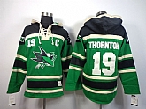 San Jose Sharks #19 Thornton Green Hoodie,baseball caps,new era cap wholesale,wholesale hats