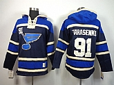 St.Louis Blues #91 Vladimir Tarasenko Navy Blue Hoodie,baseball caps,new era cap wholesale,wholesale hats