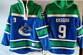 Vancouver Canucks #9 Zack Kassian Blue Hoody,baseball caps,new era cap wholesale,wholesale hats