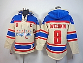 Washington Capitals #8 Alex Ovechkin Cream Hoodie,baseball caps,new era cap wholesale,wholesale hats