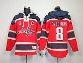 Washington Capitals #8 Alex Ovechkin Red Hoodie,baseball caps,new era cap wholesale,wholesale hats
