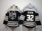 Youth Los Angeles Kings #32 Jonathan Quick Black Hoodie,baseball caps,new era cap wholesale,wholesale hats