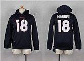 Youth Nike Denver Broncos #18 Peyton Manning Navy Blue Kids Hoody,baseball caps,new era cap wholesale,wholesale hats