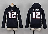 Youth Nike New England Patriots #12 Brady Navy Blue Kids Hoody,baseball caps,new era cap wholesale,wholesale hats